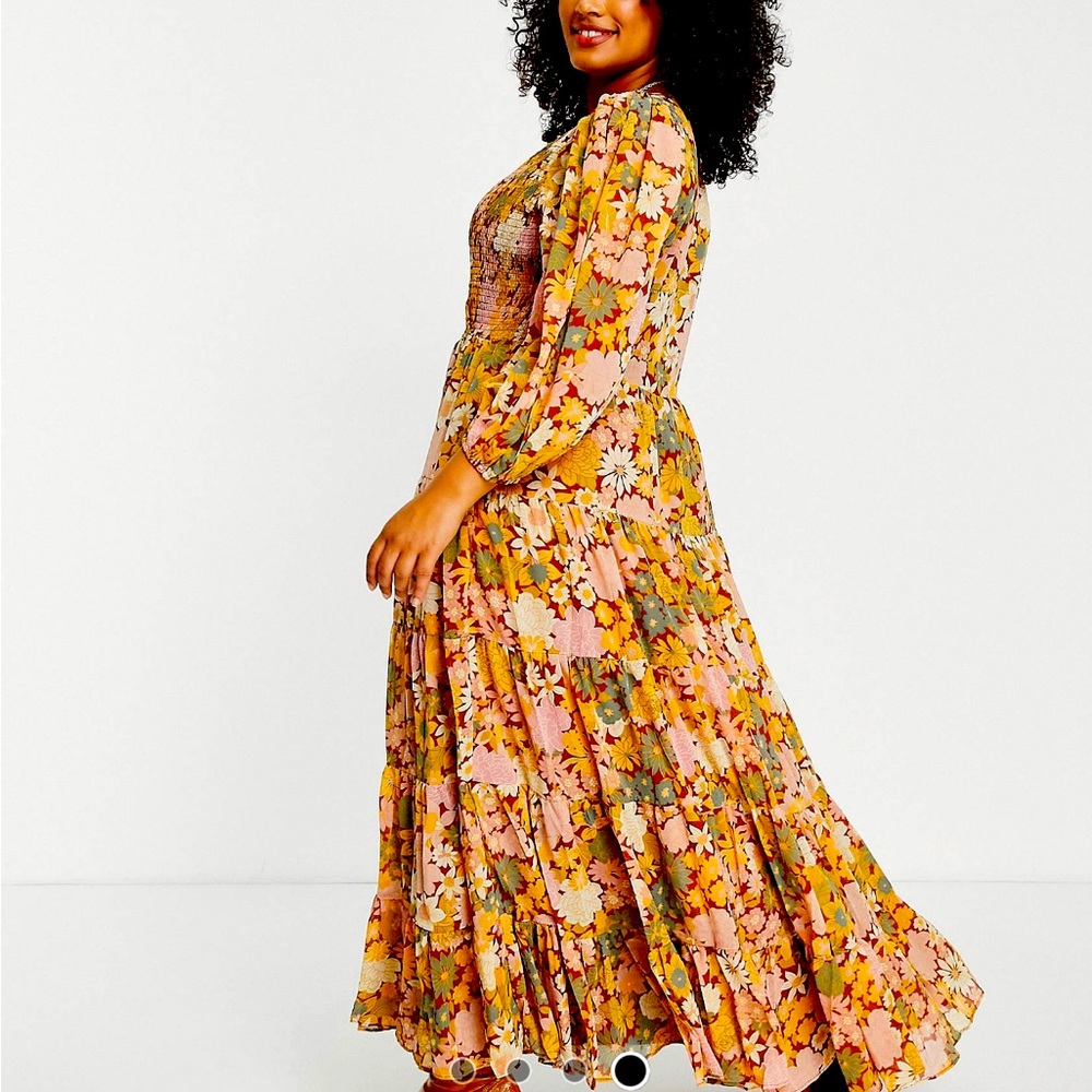 Plus size floral dress